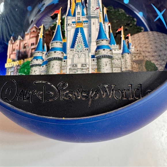 NWT Disney Globe Ornament Four Parks with Fireworks Lights up inside diorama - Picture 6 of 15